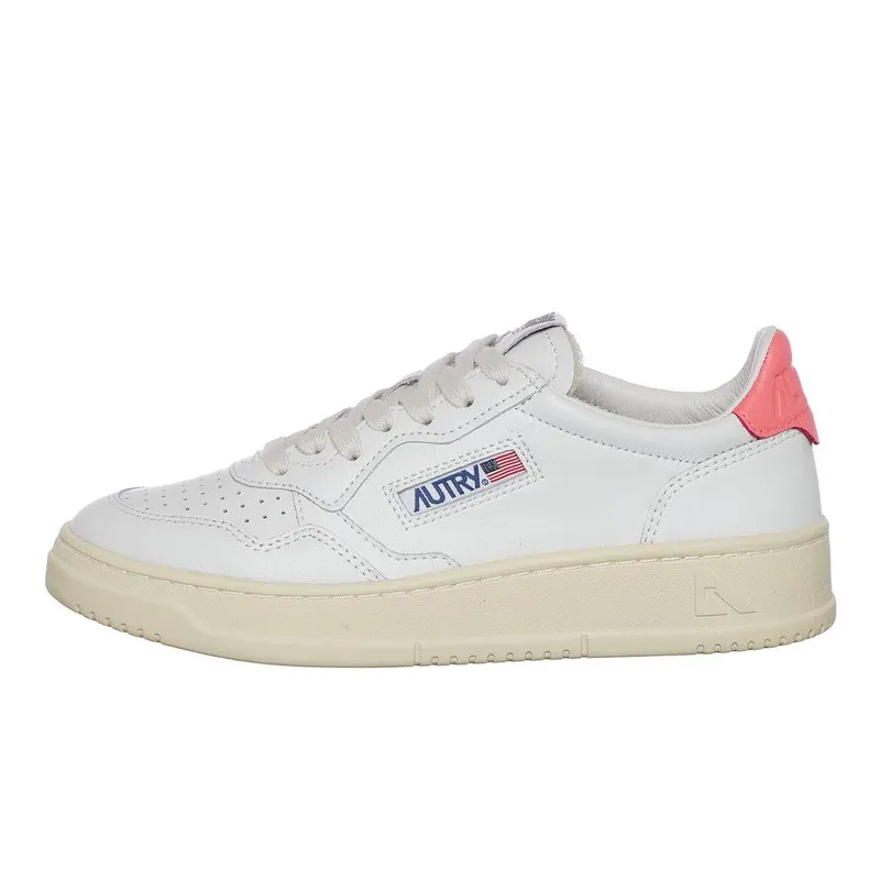 Autry Medalist Low White / Coral (AULWLL57)