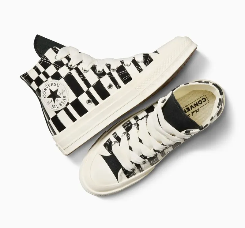 Converse Chuck 70 Checkered Egret/zwart/egret (A08764C)