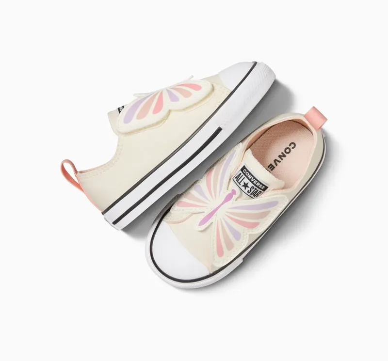 Converse Chuck Taylor All Star Easy-On Butterflies Egret/soft Peach/pink Phase (A08831C)
