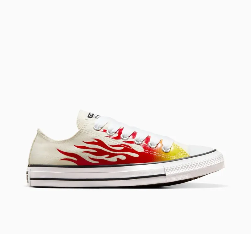 Converse Chuck Taylor All Star Flames Egret/enamel Red/fresh Yellow (A09889C)