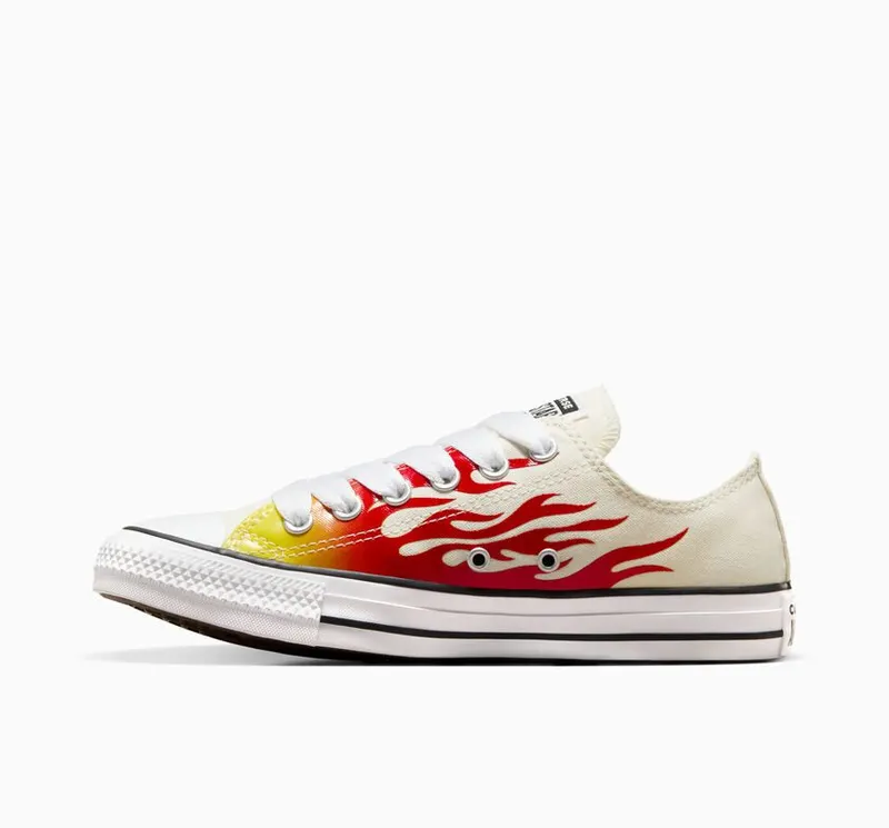 Converse Chuck Taylor All Star Flames Egret/enamel Red/fresh Yellow (A09889C)