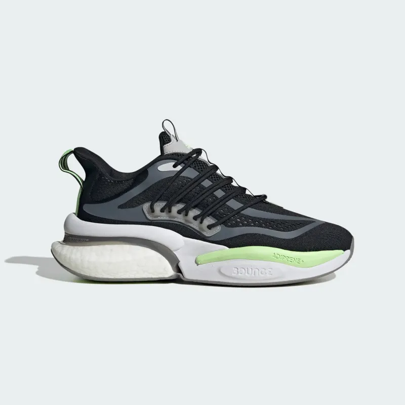 adidas Alphaboost V1 Core Black / Charcoal Solid Grey / Green Spark (IG3628)