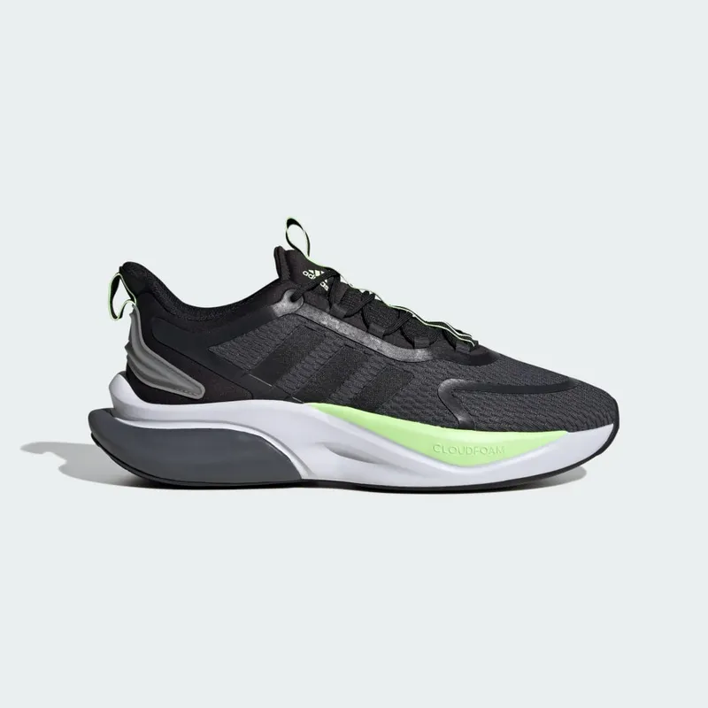adidas Alphabounce+ Bounce Grey Six / Core Black / Green Spark (IG3584)