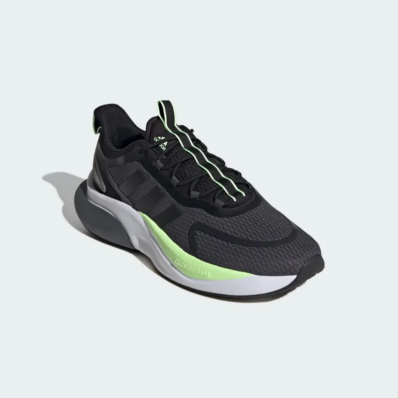 adidas Alphabounce+ Bounce Grey Six / Core Black / Green Spark (IG3584)