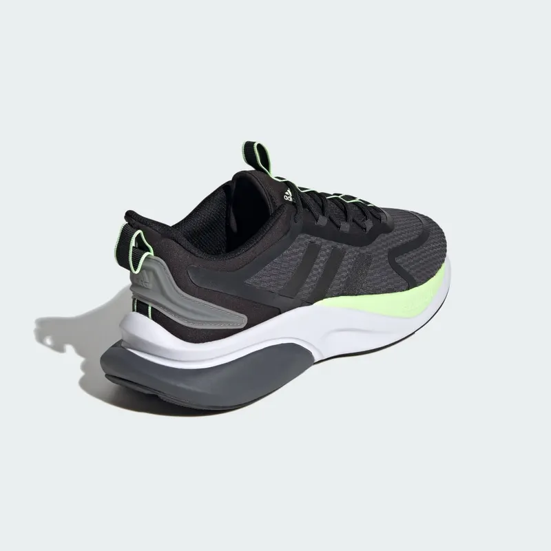 adidas Alphabounce+ Bounce Grey Six / Core Black / Green Spark (IG3584)
