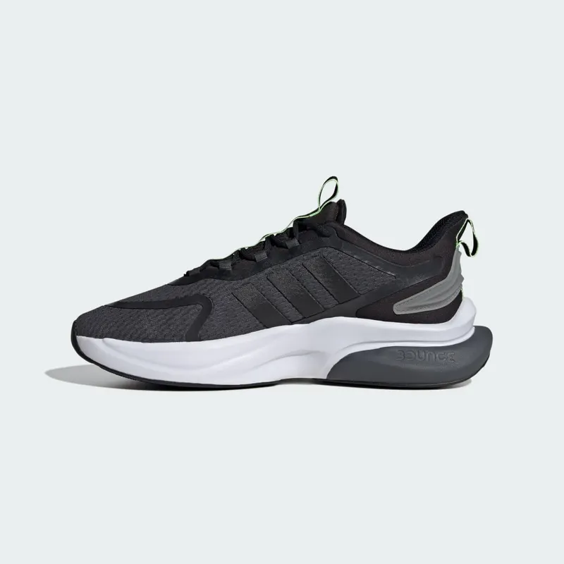 adidas Alphabounce+ Bounce Grey Six / Core Black / Green Spark (IG3584)