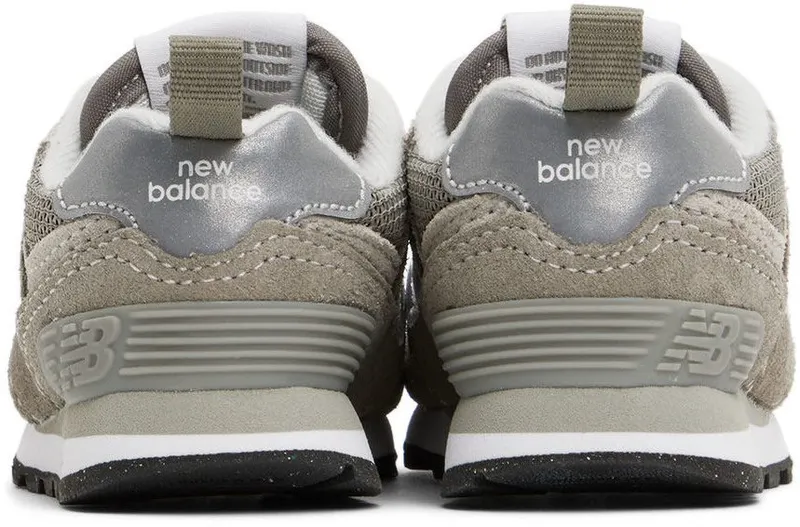 New Balance Baby Gray & Blue 574 Core Bungee Sneakers (ID574EVG)