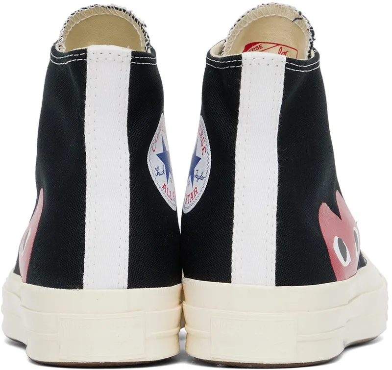 Comme des Garçons Play Off-White Converse Edition Chuck 70 Hi Sneakers (P1K112)