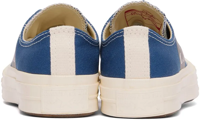 Comme des Garçons Play Blue Converse Edition Chuck 70 Sneakers (K121)