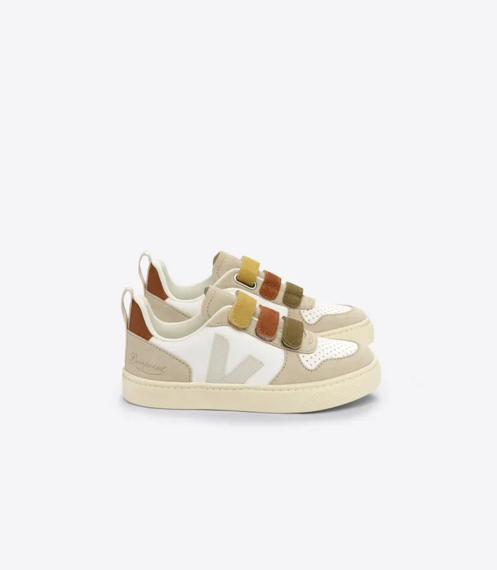 Veja V-10 CHROMEFREE LEATHER BONPOINT MULTICO ALMOND (CV0303450C)