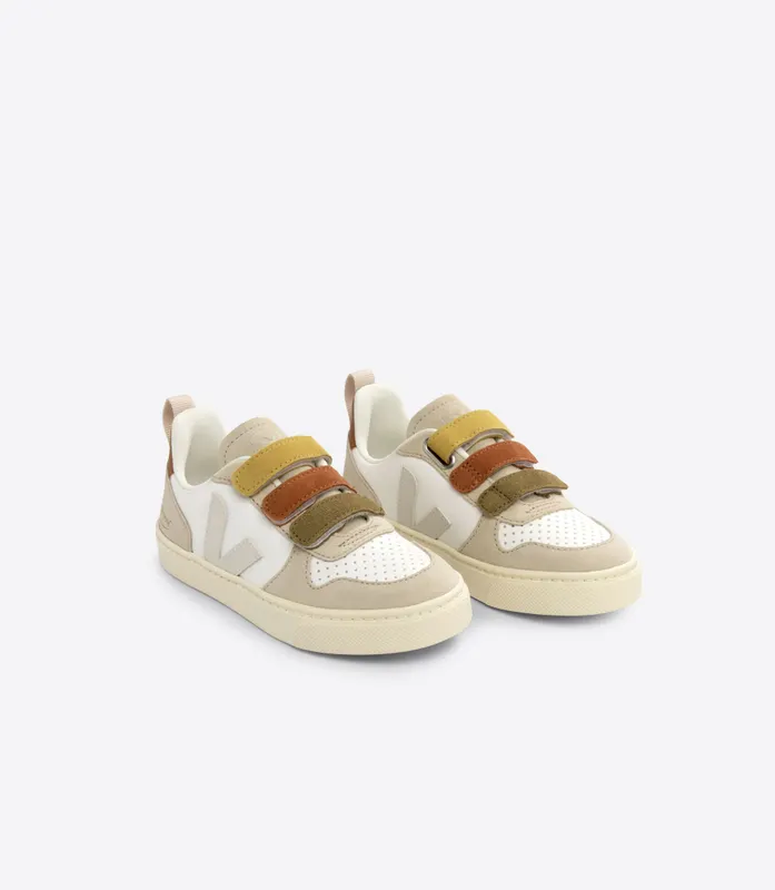 Veja V-10 CHROMEFREE LEATHER BONPOINT MULTICO ALMOND (CV0303450C)