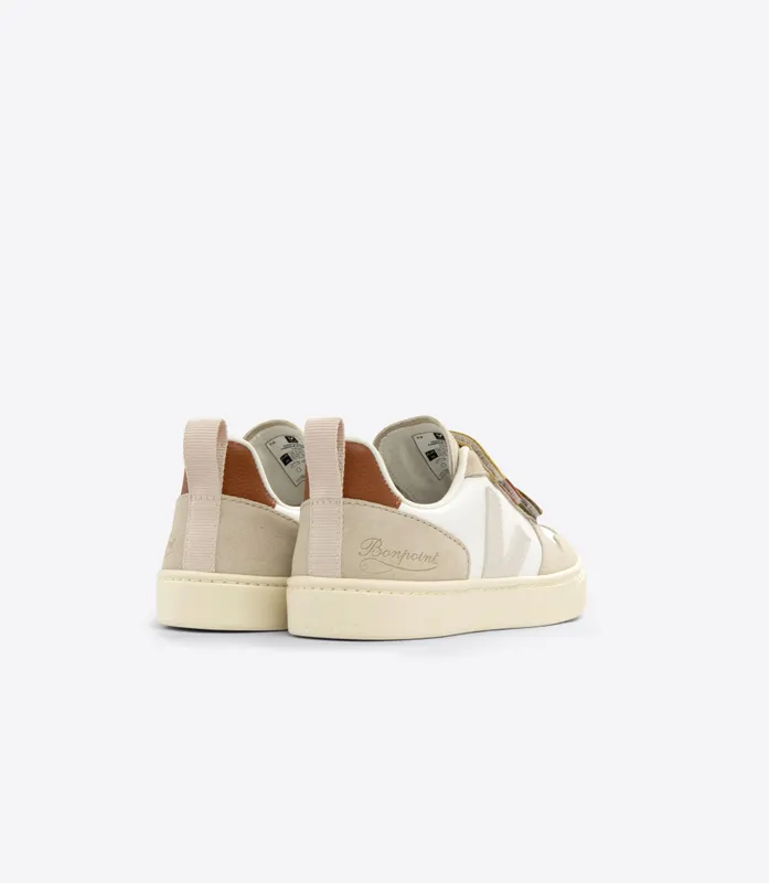 Veja V-10 CHROMEFREE LEATHER BONPOINT MULTICO ALMOND (CV0303450C)