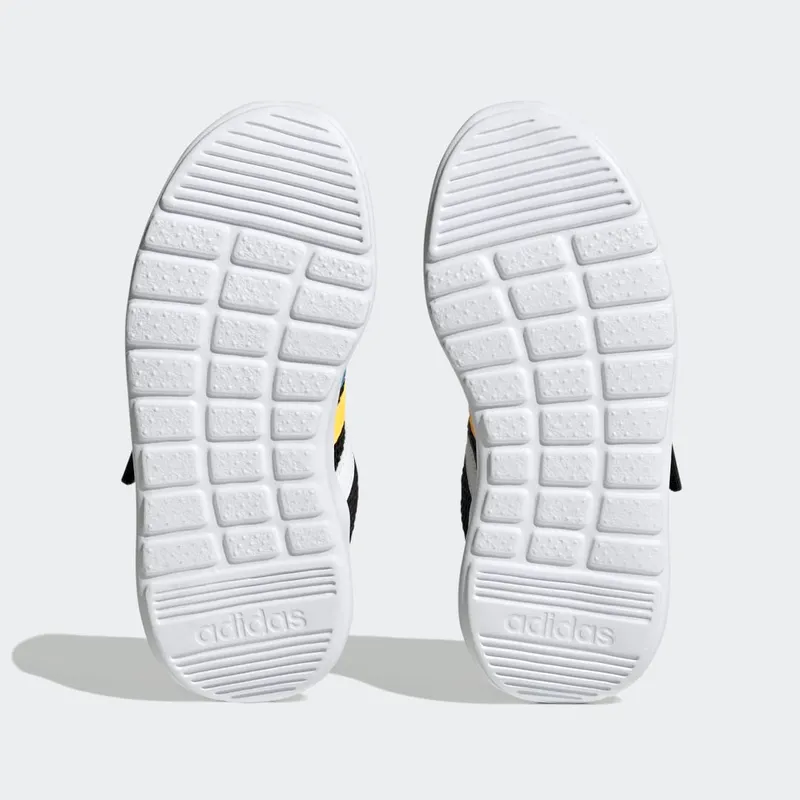 adidas Lite Racer 3.0 Lifestyle Running met Klittenband Bovenaan Core Black / Cloud White / Solar Gold (HP5799)