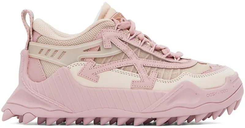 Off-White Pink & Beige Odsy 1000 Sneakers (OWIA180F22FAB0016130)