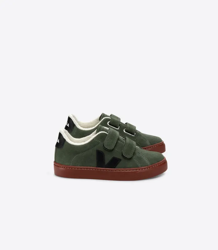 Veja ESPLAR FURED SUEDE MUD BLACK (SF0303411C)