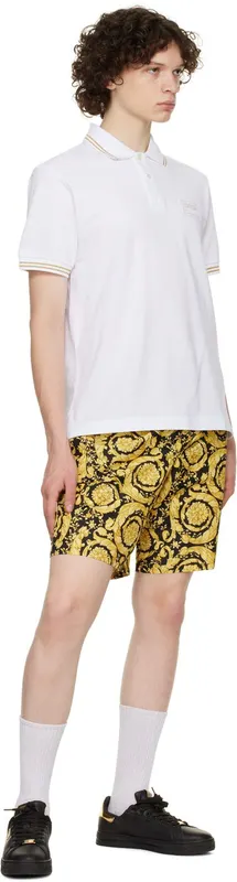 Versace Jeans Couture White 88 V-Emblem Court Sneakers (E73YA3SK1EZP165)