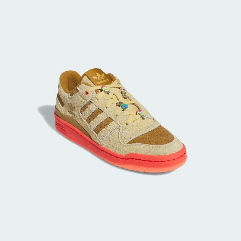 adidas Forum Low CL The Grinch Oat / Bright Red / Bronze Strata (ID8896)