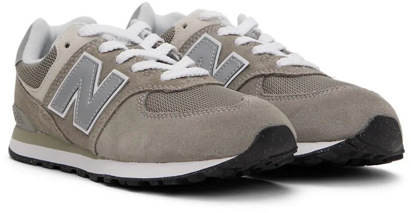 New Balance Kids Gray 574 Core Big Kids Sneakers (GC574EVG)