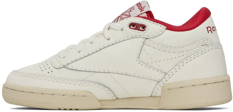 Reebok Club C Mid II Vintage Schoenen Chalk / Alabaster / Flash Red