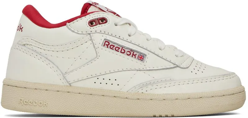 Reebok Club C Mid II Vintage Schoenen Chalk / Alabaster / Flash Red