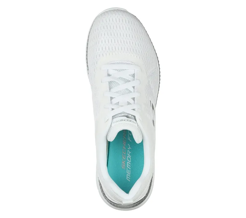 Skechers Bountiful – Quick Path – Wit / Zilver (12607-WSL)