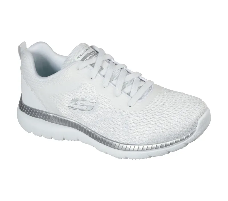 Skechers Bountiful – Quick Path – Wit / Zilver (12607-WSL)