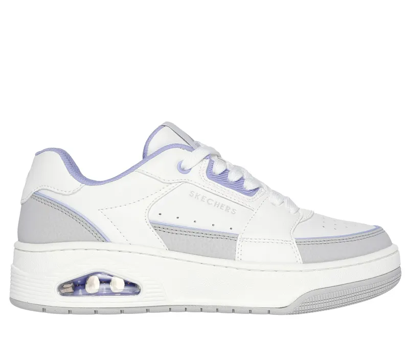 Skechers Uno Court – Courted Style – Wit / Lavendel (177710-WLV)