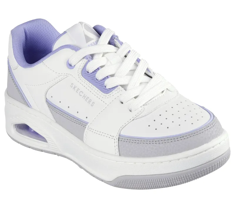 Skechers Uno Court – Courted Style – Wit / Lavendel (177710-WLV)