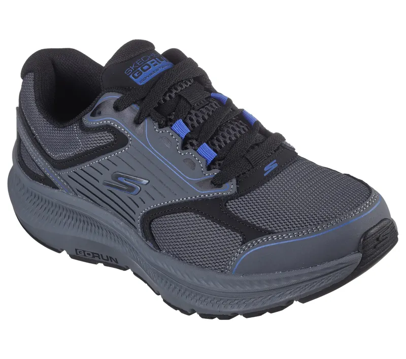 Skechers GO RUN Consistent 2.0 – Houtskool / Blauw (220866-CCBL)