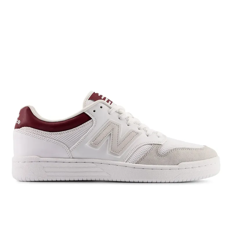 New Balance 480 White / Classic Crimson (BB480LV1-46055)