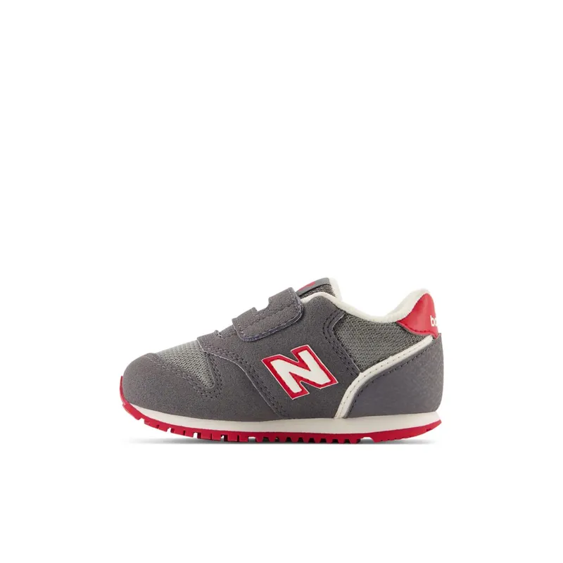 New Balance 373 Hook and Loop Castlerock / Team Red (IZ373V2-42343)