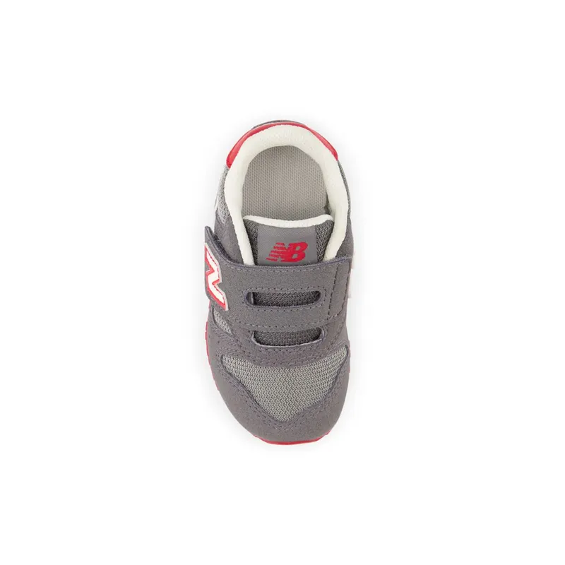 New Balance 373 Hook and Loop Castlerock / Team Red (IZ373V2-42343)