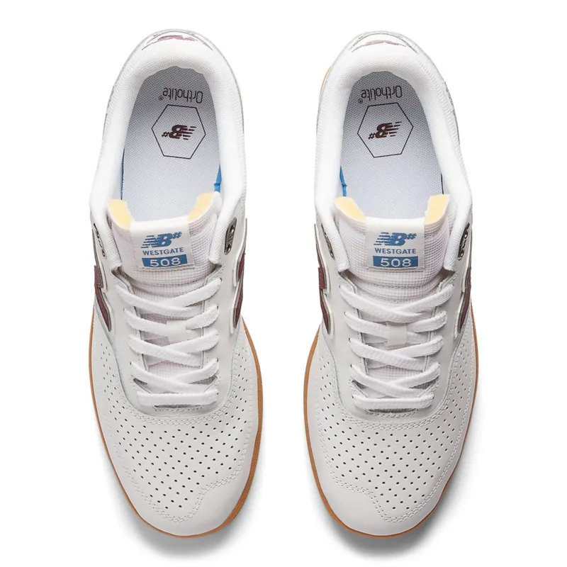 New Balance NB Numeric Brandon Westgate 508 White / NB Burgundy (NM508V1-45843)
