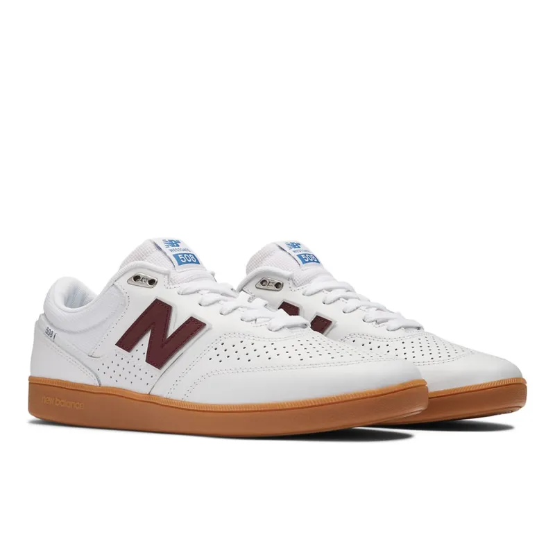 New Balance NB Numeric Brandon Westgate 508 White / NB Burgundy (NM508V1-45843)