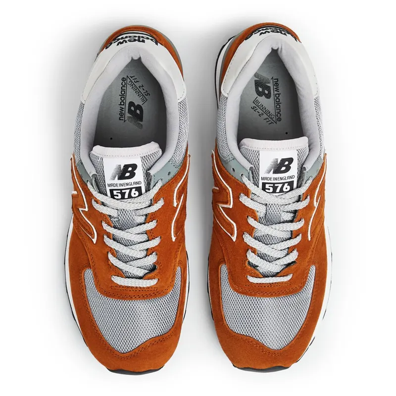 New Balance MADE in UK 576 Orange / Alloy / Gray Violet (U576V1-43041)