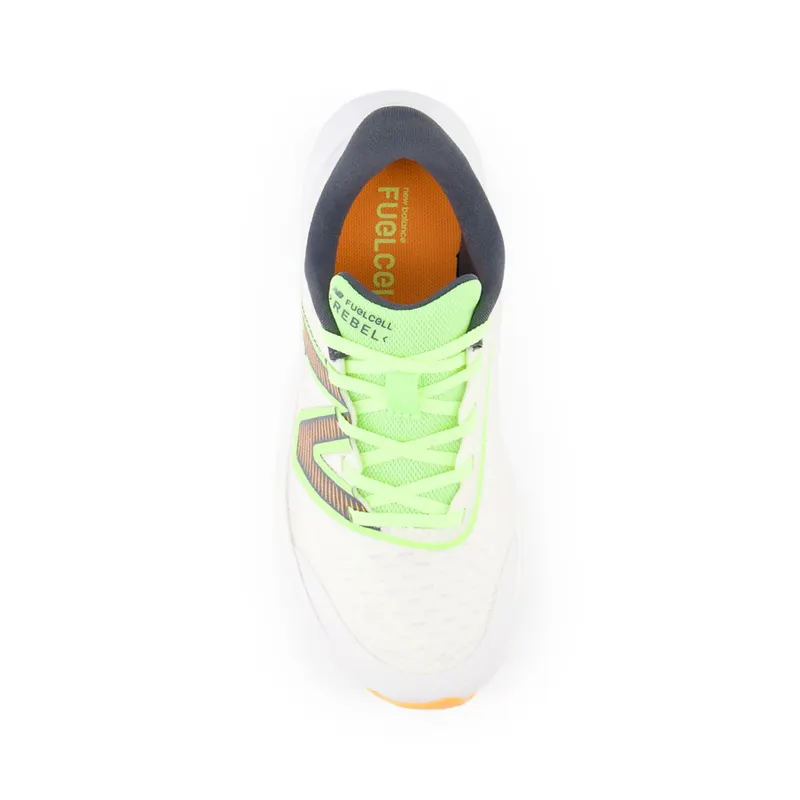 New Balance FuelCell Rebel v3 White / Bleached Lime Glo / Hot Mango (PPFCXV3-45800)