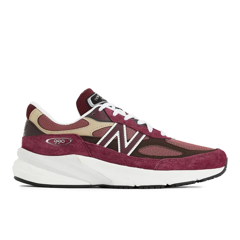New Balance Made in USA 990v6 Burgundy / Tan (U990V6-43208)