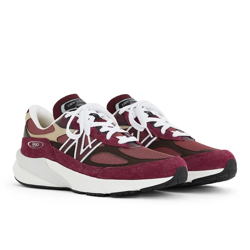 New Balance Made in USA 990v6 Burgundy / Tan (U990V6-43208)