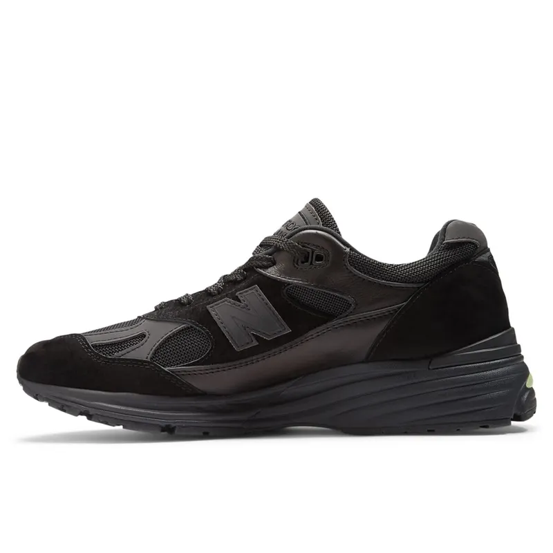 New Balance MADE in UK London Edition 991v2 Black / Bleached Lime Glo / Hot Mango (U991V2-47072)