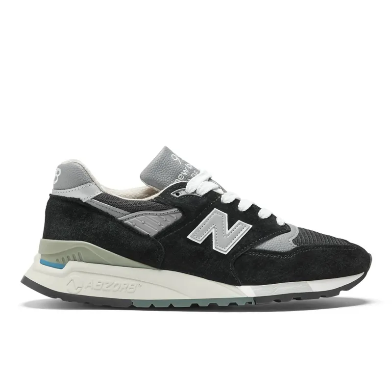 New Balance Made in USA 998 Black / Silver (U998V1-46100)