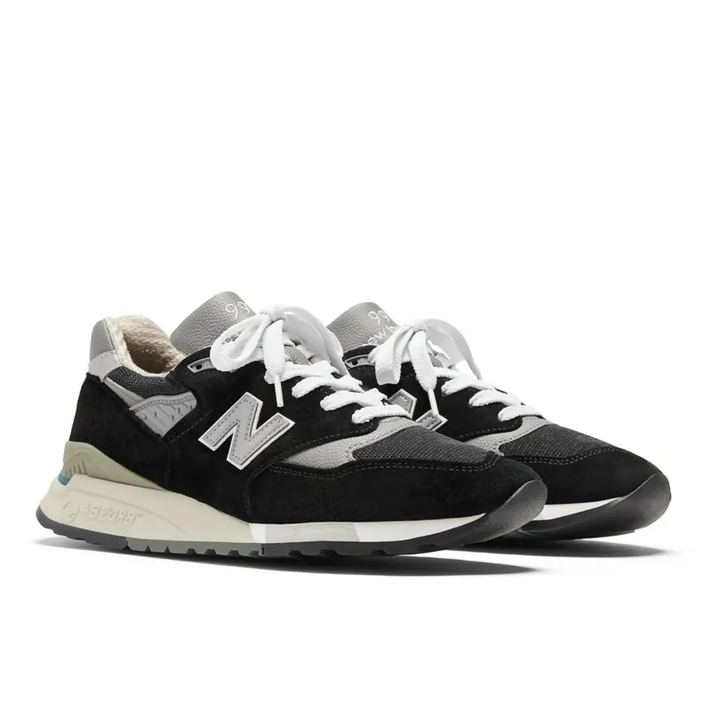 New Balance Made in USA 998 Black / Silver (U998V1-46100)