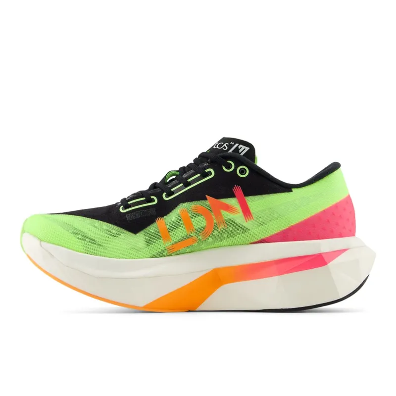 New Balance TCS London Marathon FuelCell SuperComp Elite v4 Bleached Lime Glo / Hot Mango / Neon Pink (WRCELV4-46962)