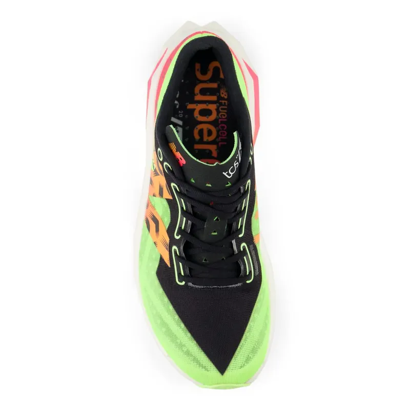 New Balance TCS London Marathon FuelCell SuperComp Elite v4 Bleached Lime Glo / Hot Mango / Neon Pink (WRCELV4-46962)