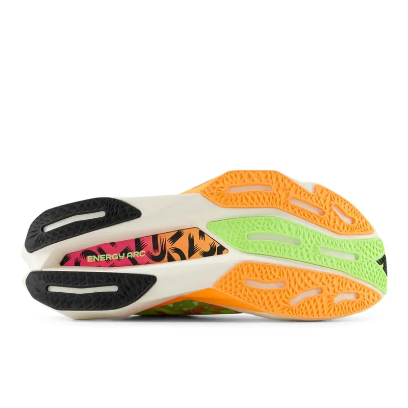 New Balance TCS London Marathon FuelCell SuperComp Elite v4 Bleached Lime Glo / Hot Mango / Neon Pink (WRCELV4-46962)