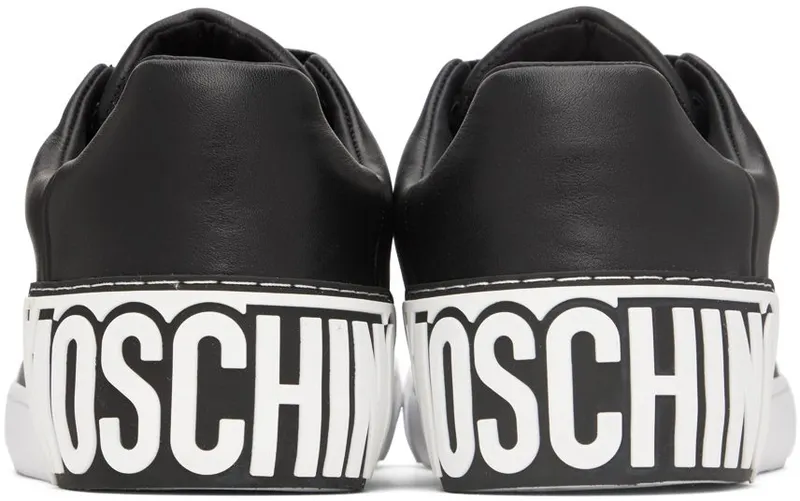 Moschino Black Maxi Logo Sneakers (MB15402G1F GA0)