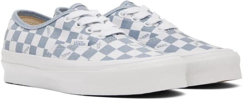 Vans Blue & White OG Authentic LX Sneakers (VN0A5FBDSKY1)