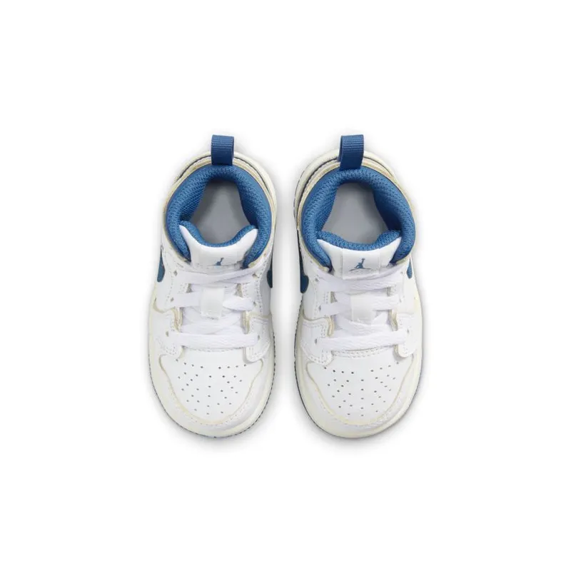 Jordan Brand Jordan 1 Mid (Toddler) White (FN7537-141)