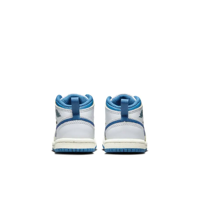Jordan Brand Jordan 1 Mid (Toddler) White (FN7537-141)