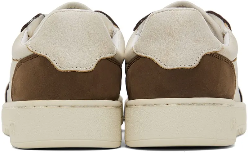 Axel Arigato SSENSE Exclusive Beige & Brown Dice Lo Sneaker (F0002023)