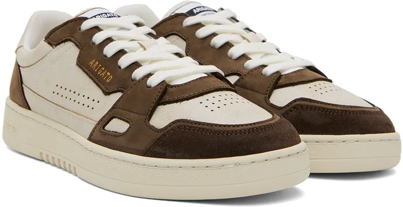 Axel Arigato SSENSE Exclusive Beige & Brown Dice Lo Sneaker (F0002023)